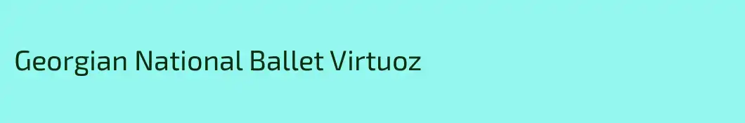 Georgian National Ballet Virtuoz